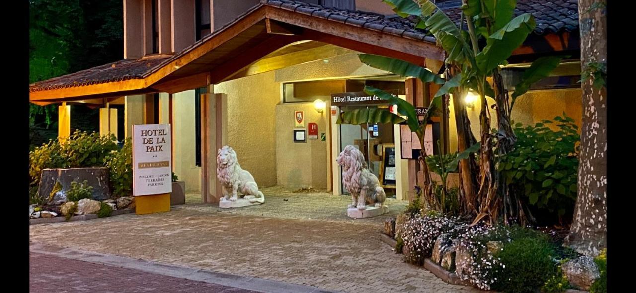 Hotel - Restaurant De La Paix Barbotan-les-Thermes Exterior photo